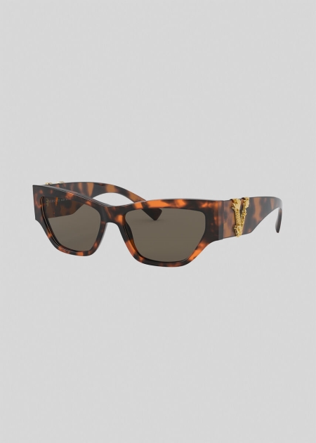 Ochelari de Soare Versace Versace Havana Virtus Cat-Eye Dama | DBPYWEU-26